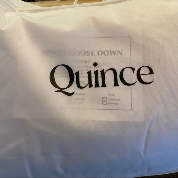 Quince Bedding Quince Luxe White Goose Down Comforter In